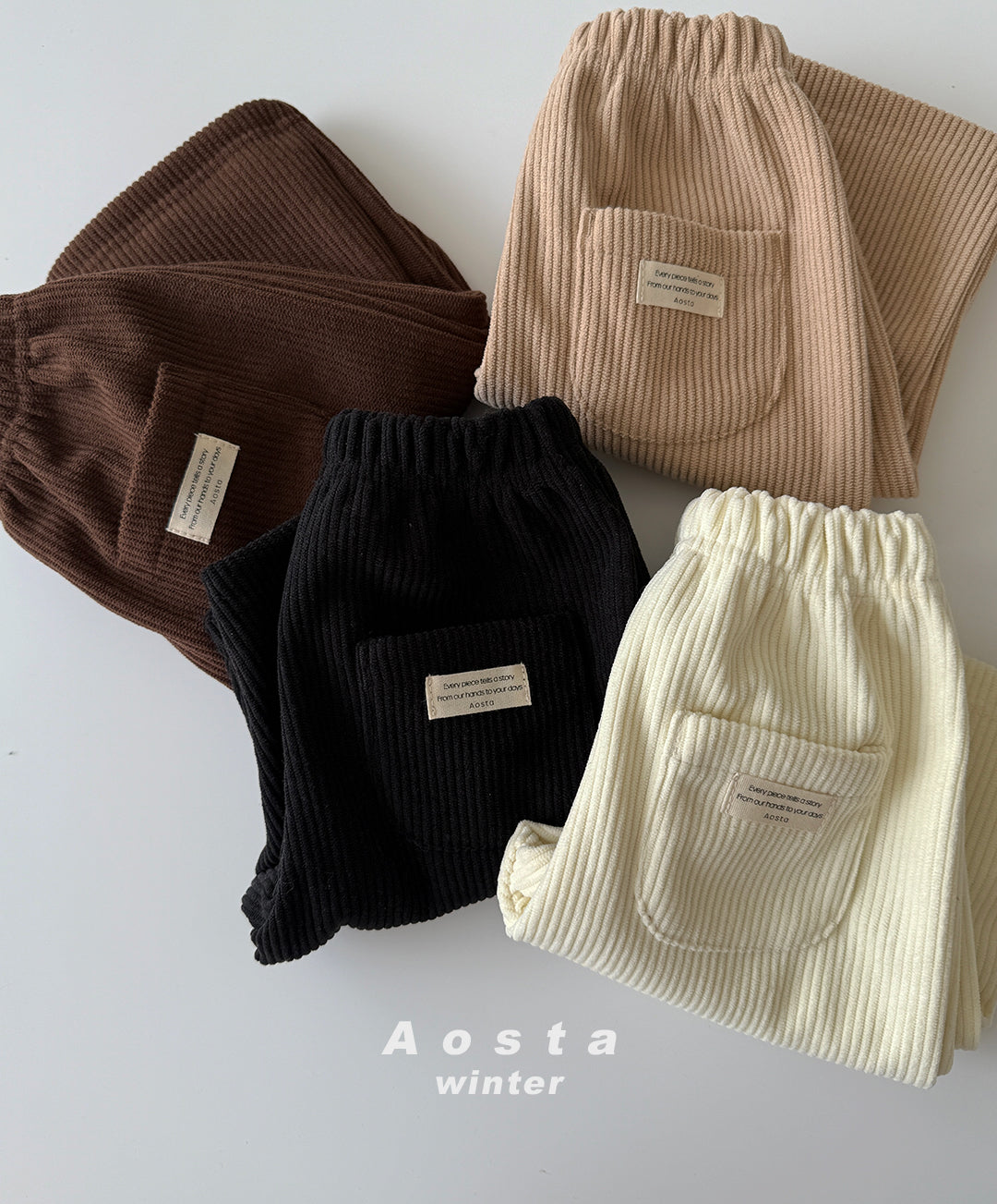 韓國童裝 25秋冬 | AO25401 Corduroy pants