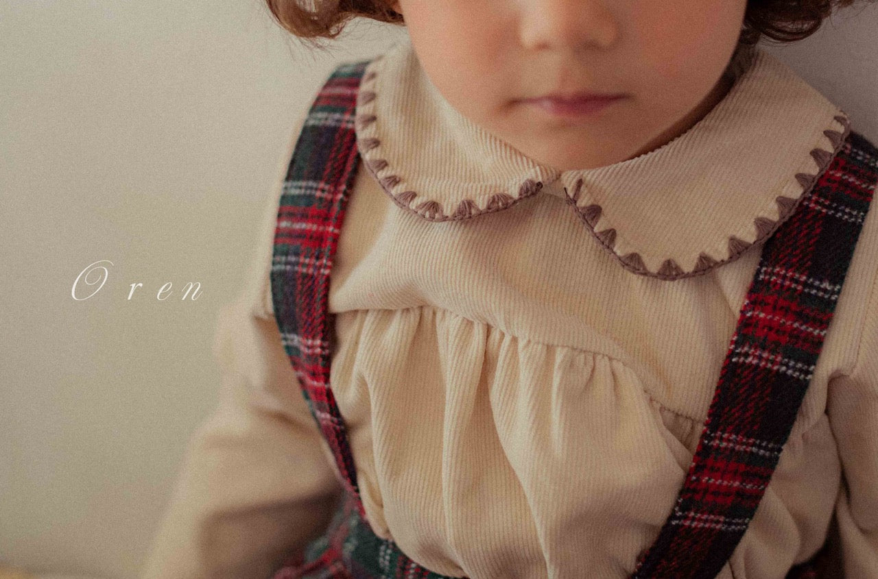 韓國童裝 25秋冬 | OR25504 聖誕款 Melo Blouse