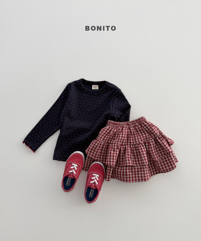 韓國童裝 26秋| BT56 Eyelet Pattern Tee 上衣 (80-140)