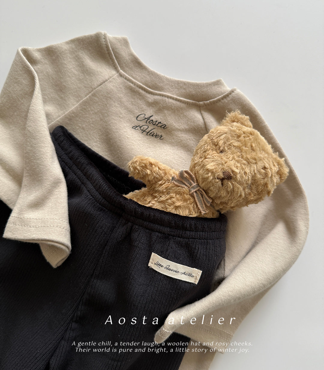 韓國童裝 25秋冬 | AO25451 Text Tee