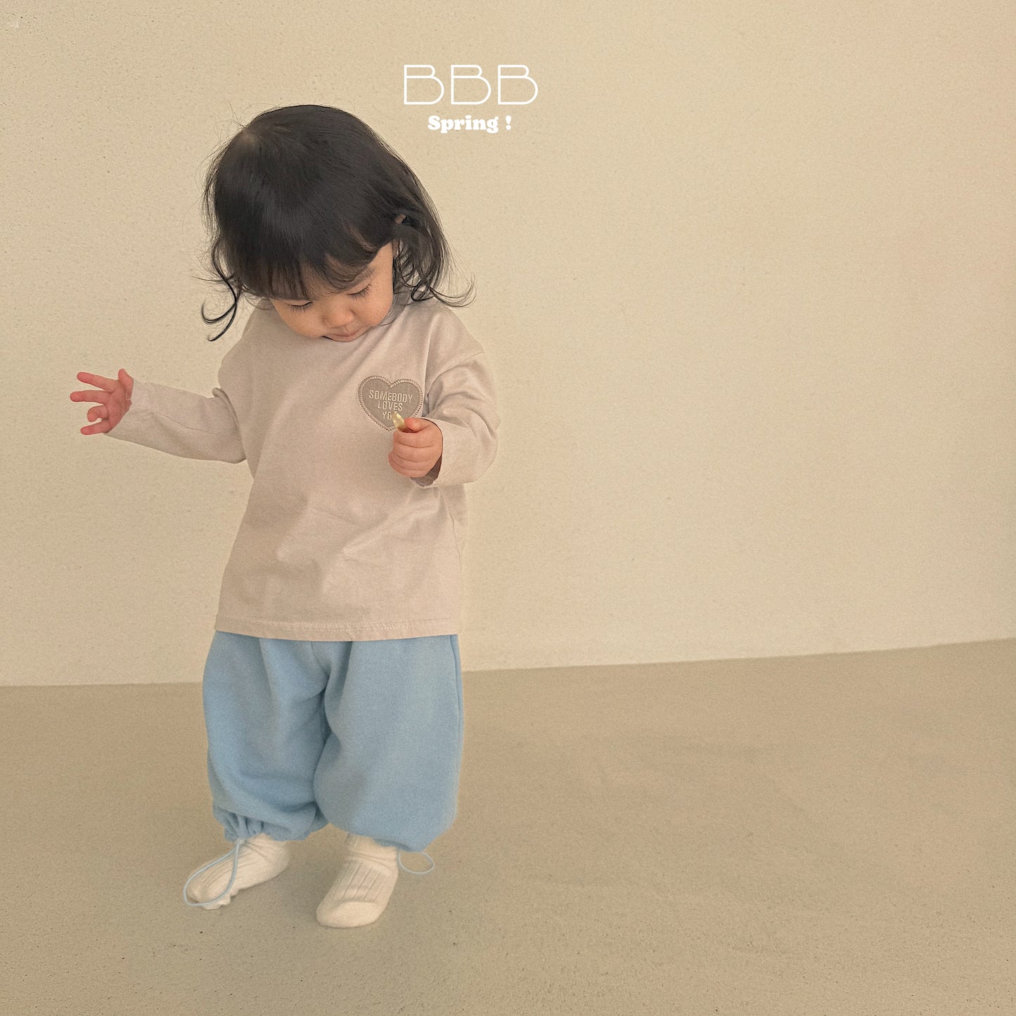 韓國童裝 26春 | BB06 Bebe Heart Box T-shirt (70-110cm)