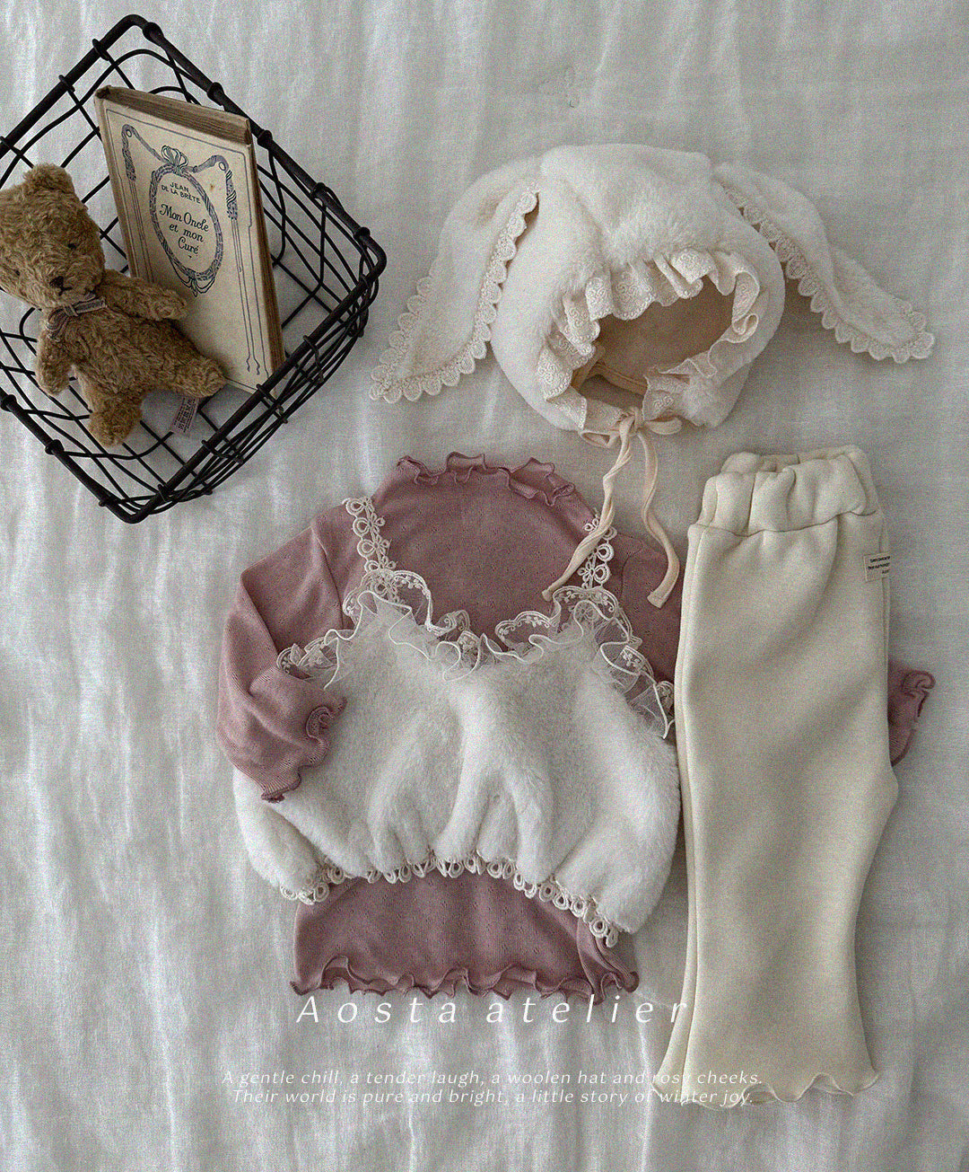 韓國童裝 25秋冬 | AO25457 Fur Bustier