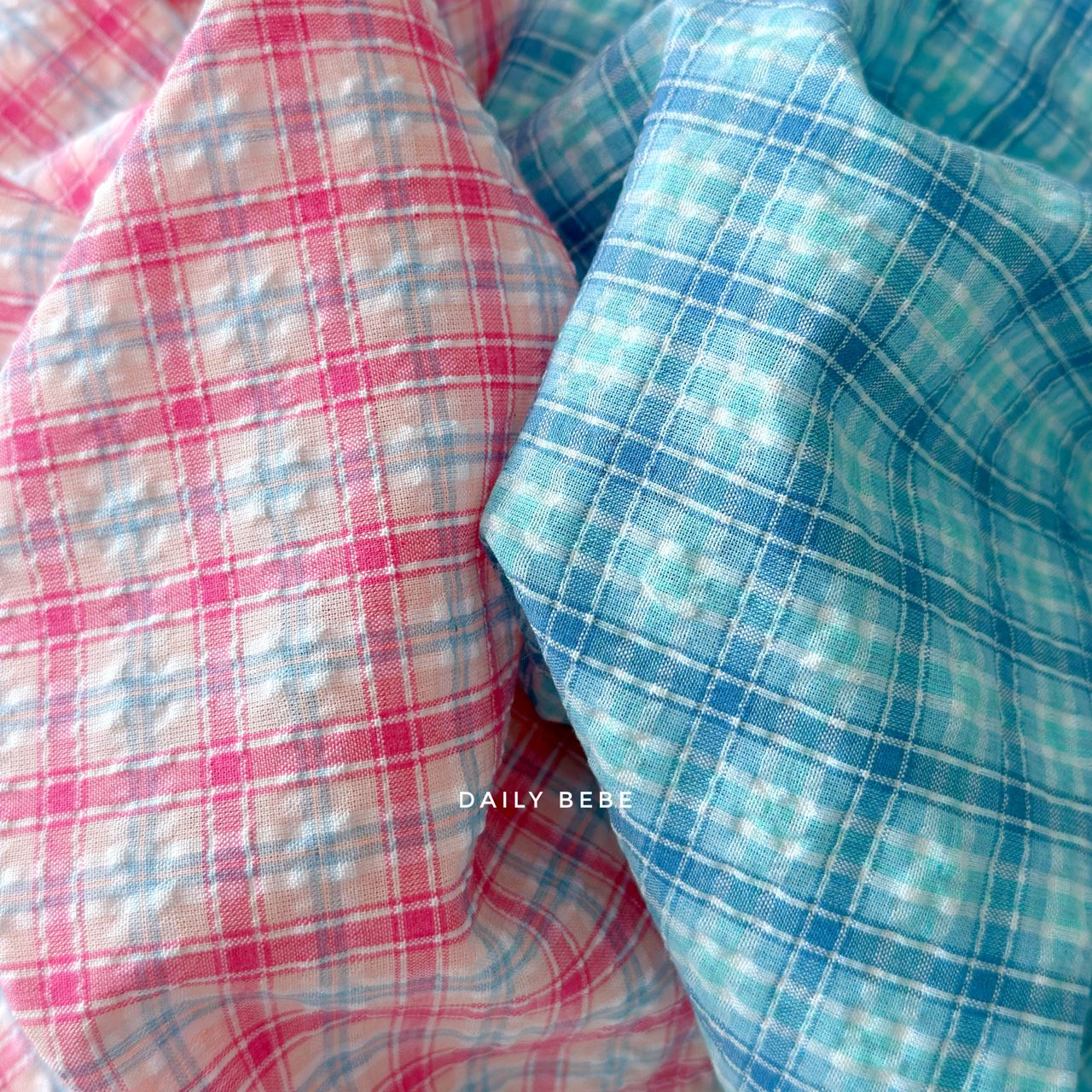 韓國童裝 26夏| DD10 Check Seersucker Set (75-140cm)