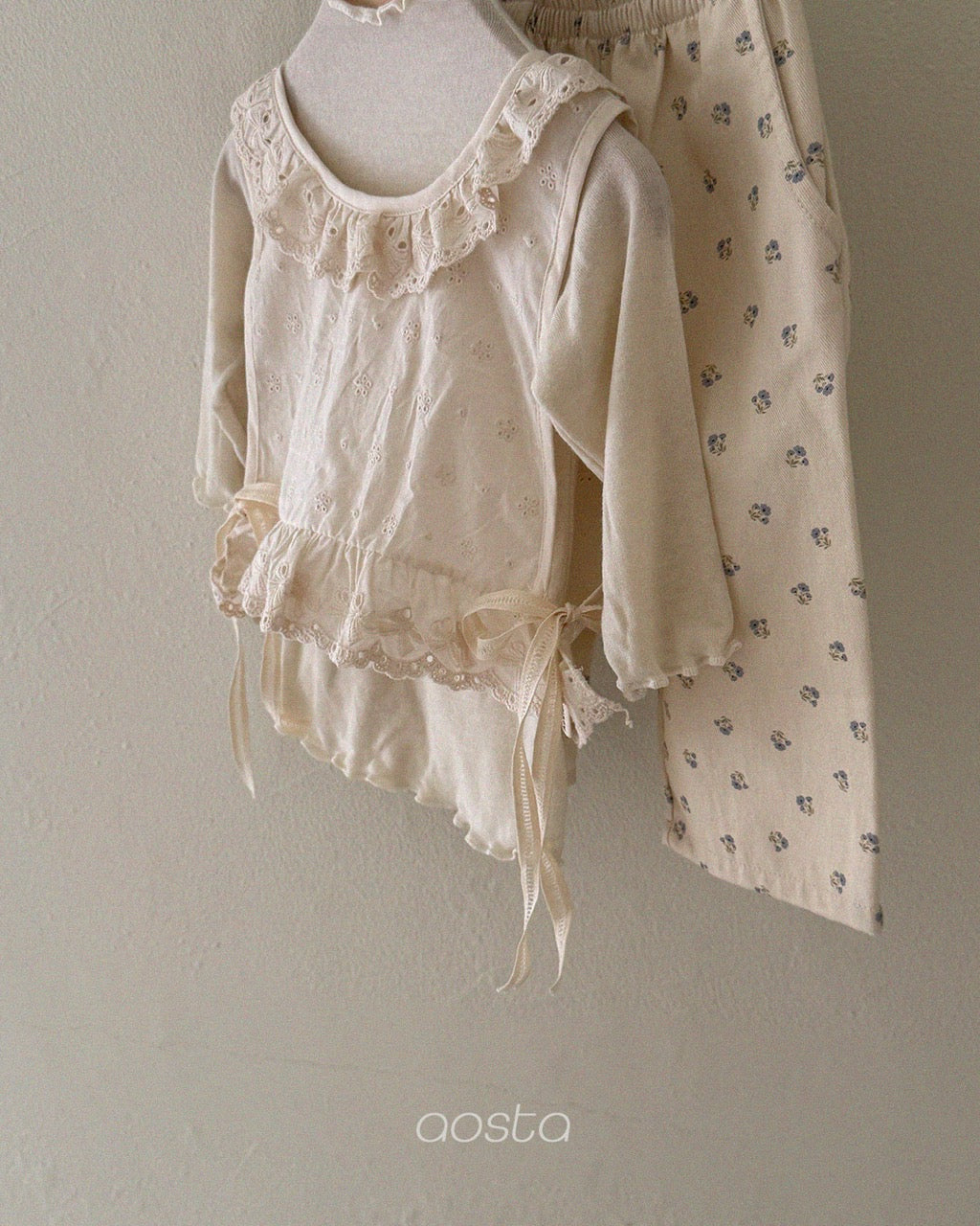 韓國童裝 26秋| AO21 Lace Olivia Vest 背心 (FREE)