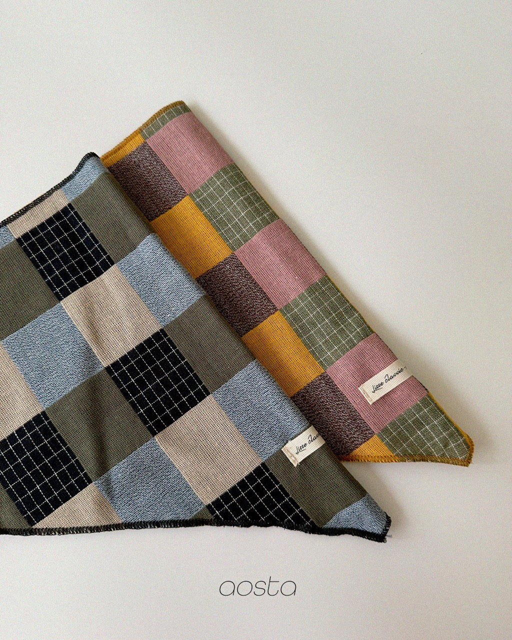 韓國童裝 26秋| AO66 Patchwork Scarf 圍巾 (FREE)