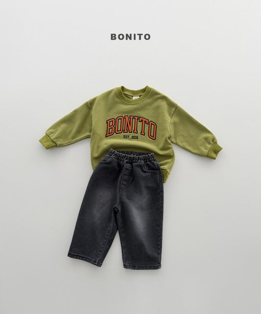韓國童裝 26秋| BT31 Bonito Patch Embroidery Sweatshirt 衛衣 (80-140)
