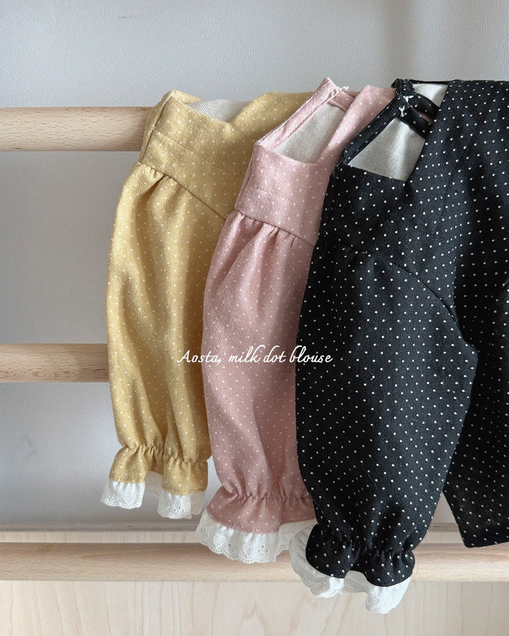 韓國童裝 26秋| AO30 Milk Dot Blouse 襯衫 (70-110)
