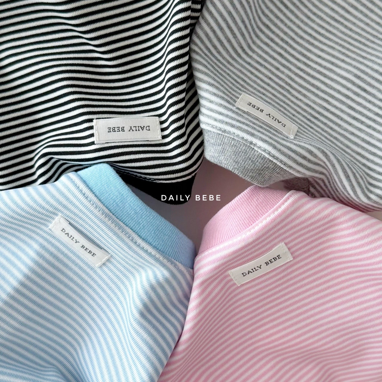 韓國童裝 26夏| DD14 Cozy Stripe Tee (75-140cm)