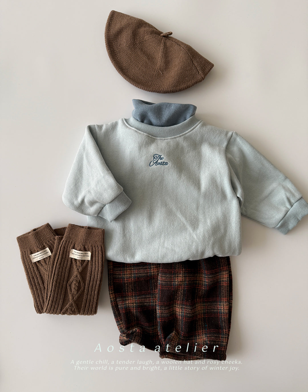 韓國童裝 25秋冬 | AO25454 Check Pants