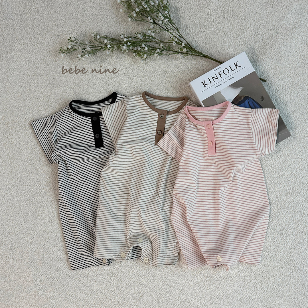 韓國童裝 25夏| BN2529 Daily Striped Baby Suit #同品牌4件85折 #同品牌4件85折