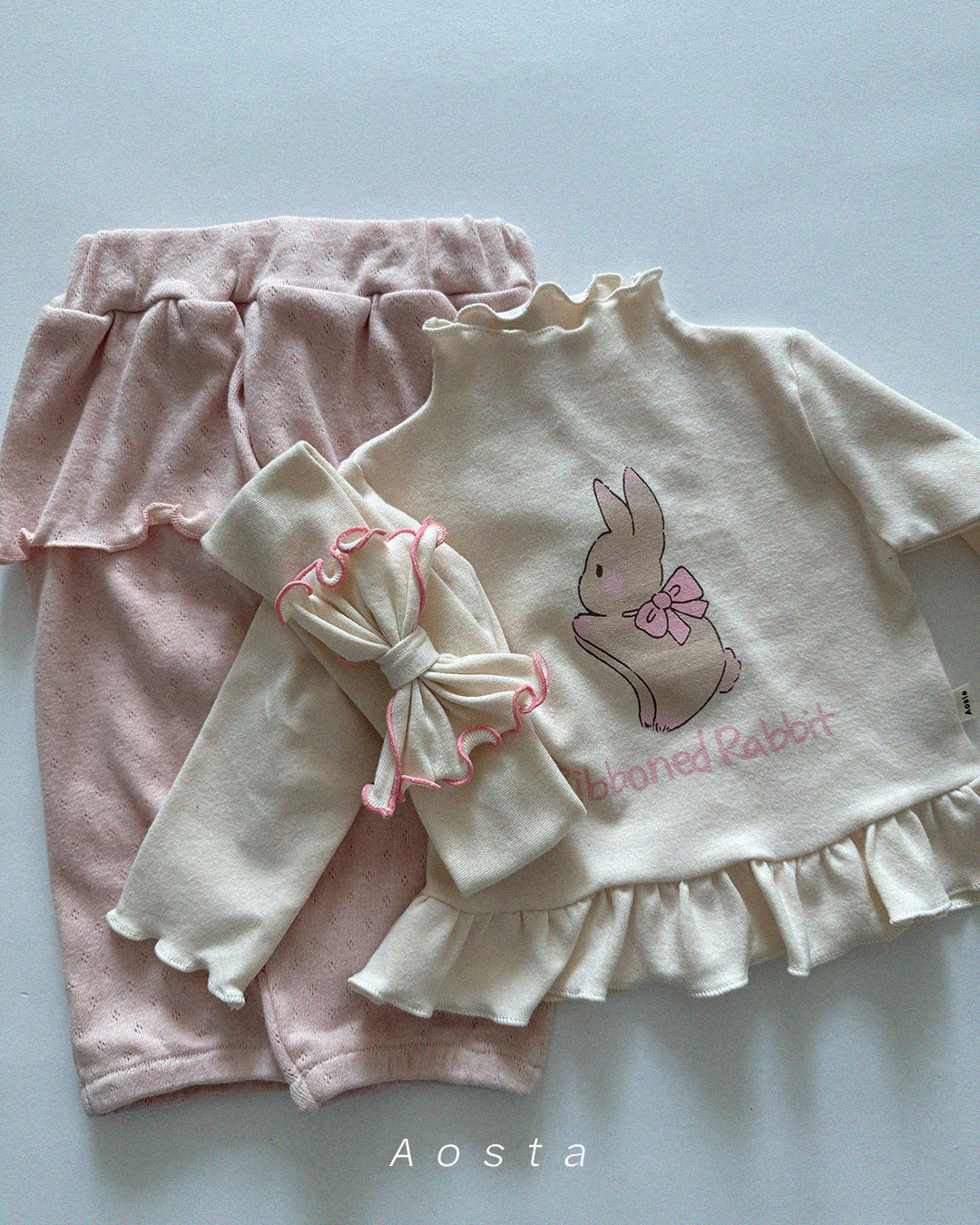 韓國童裝 26春 | AO26116 Rabbit Blouse