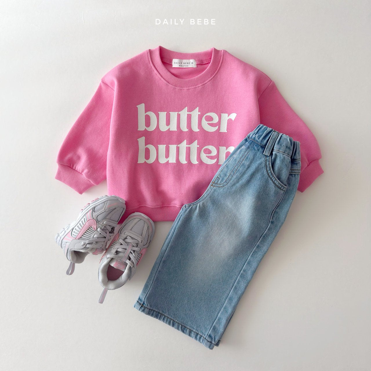 韓國童裝 26春 | DD23 奶油奶油衛衣 (75~140cm)