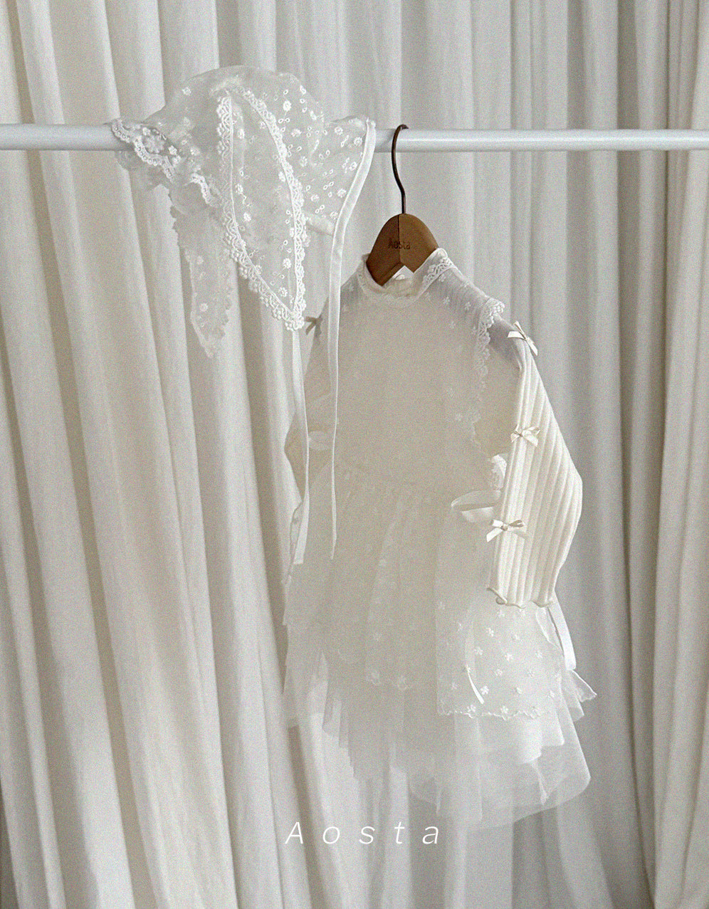 韓國童裝 26春 | AO26110 Lace Vest