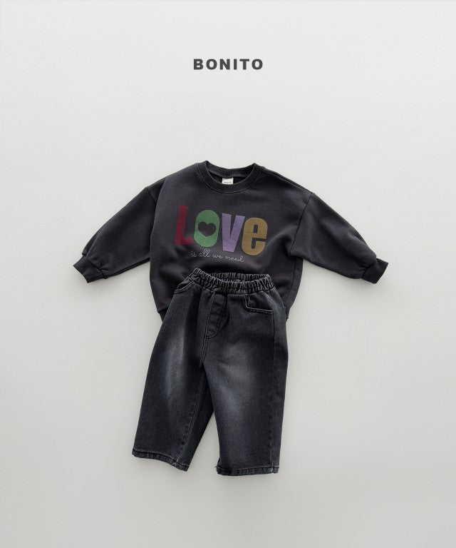 韓國童裝 26秋| BT32 Love Sweatshirt 衛衣 (80-140)