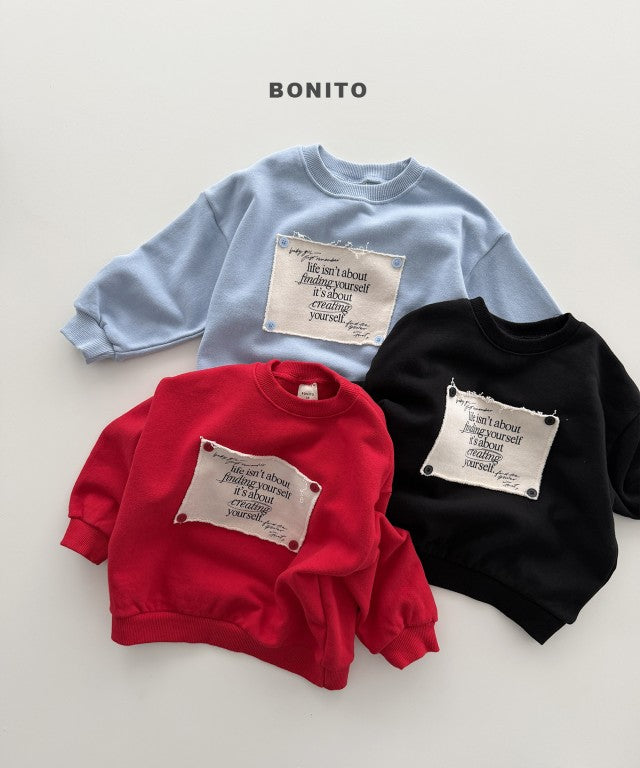 韓國童裝 26秋| BT33 Remember Button Sweatshirt 衛衣 (80-140)