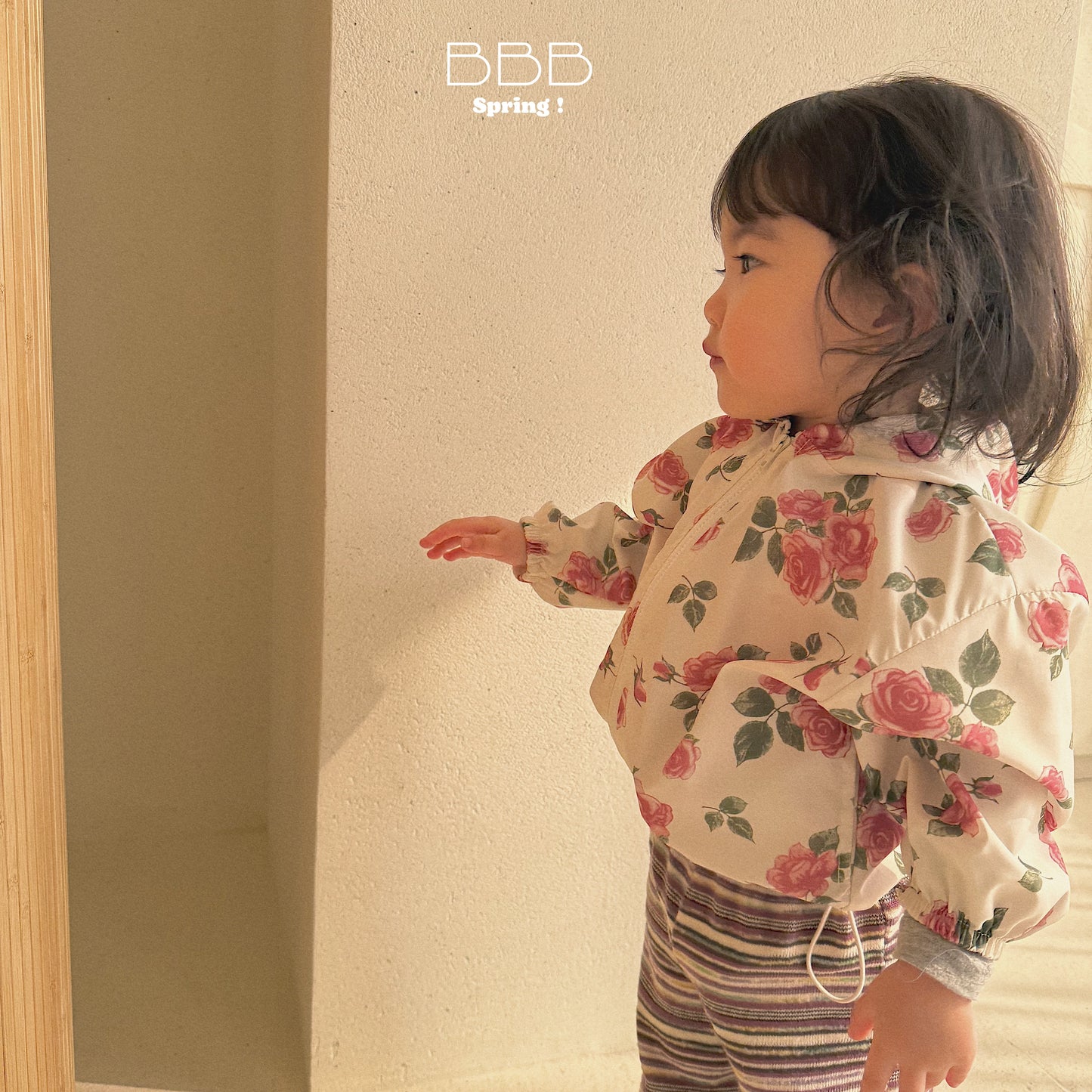 韓國童裝 26春 | BB14 Bebe Hood Flower Jumper (70-100cm)