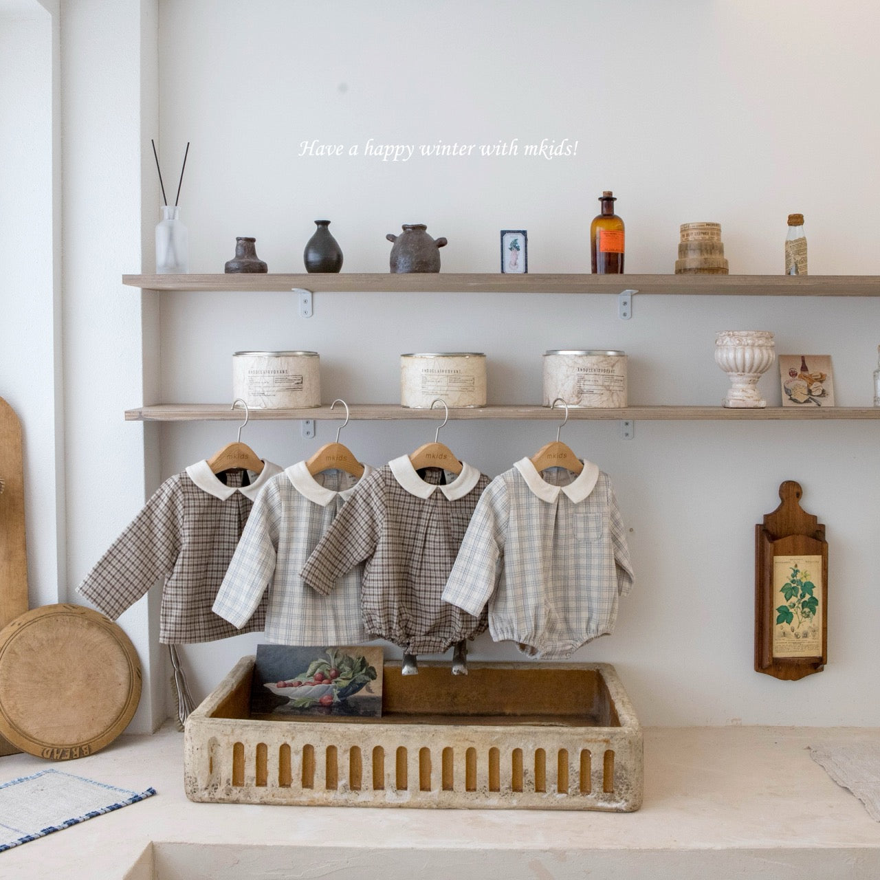 韓國童裝 25秋冬 | MD25456 Check Shirt