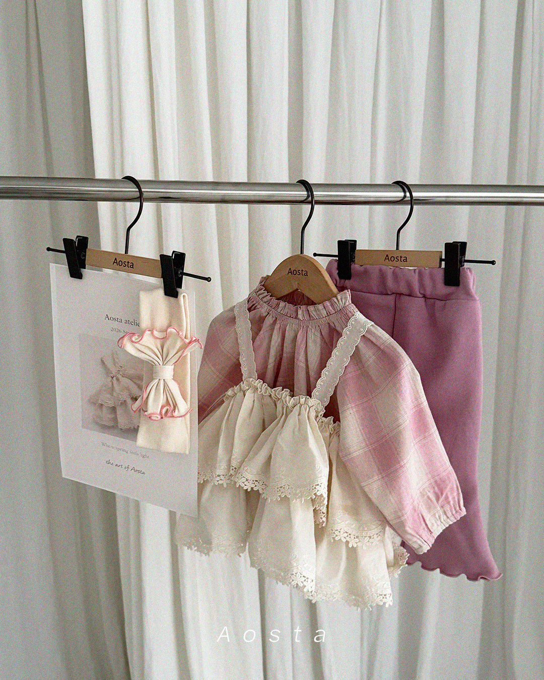 韓國童裝 26春 | AO26118 Ribbon Hairband