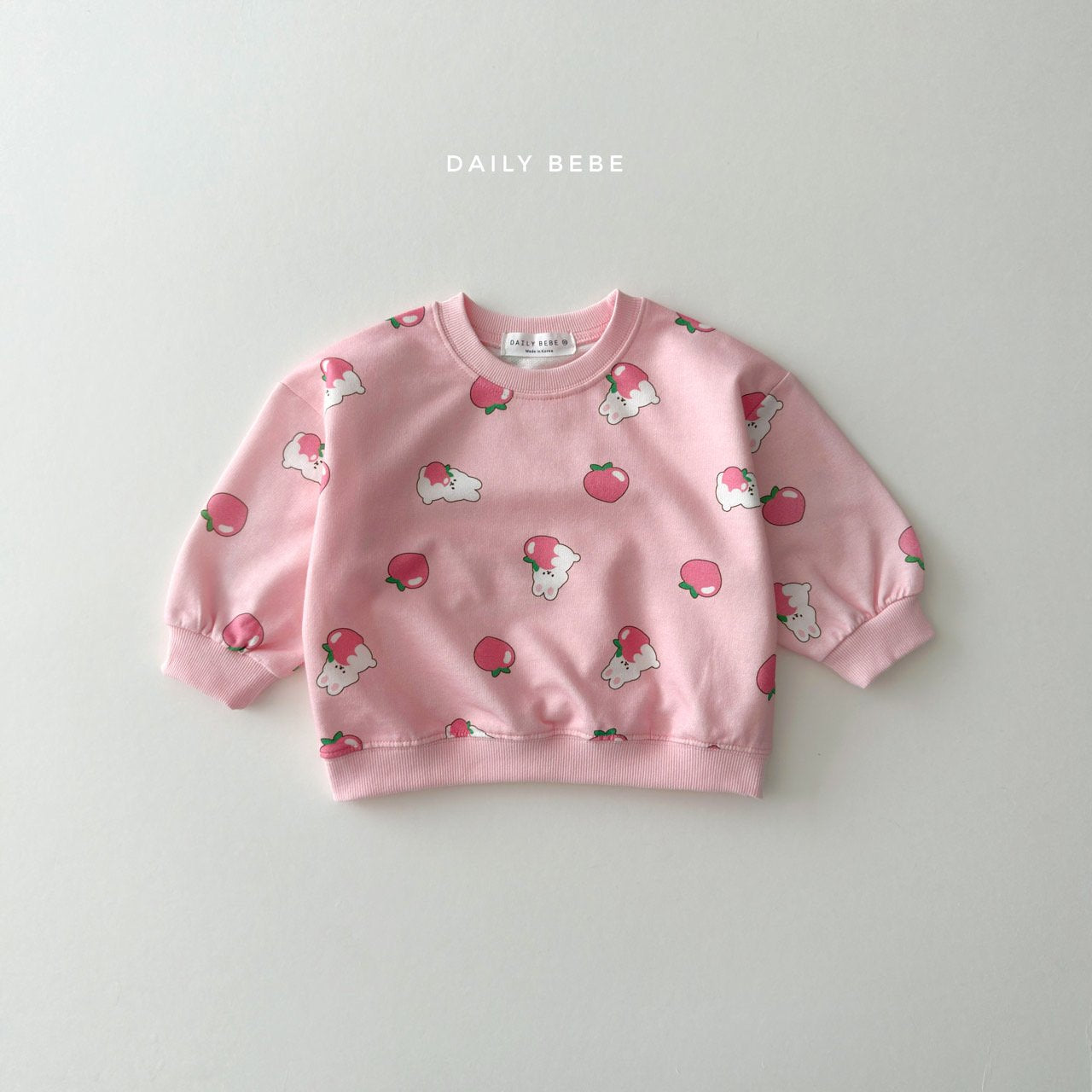 韓國童裝 26春 | DD09 小熊草莓套裝 (75~140cm)