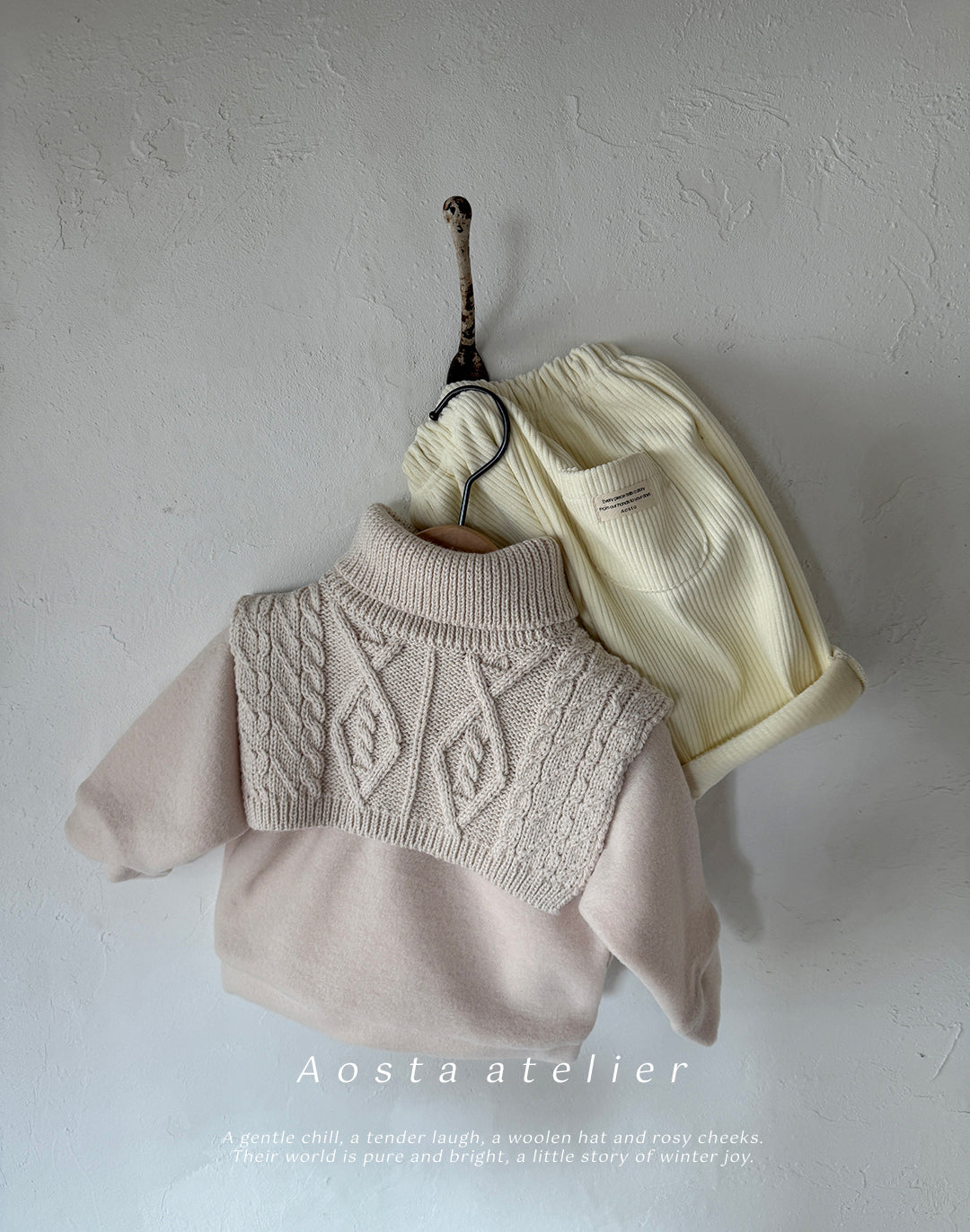 韓國童裝 25秋冬 | AO25409 Knit Neck Warm