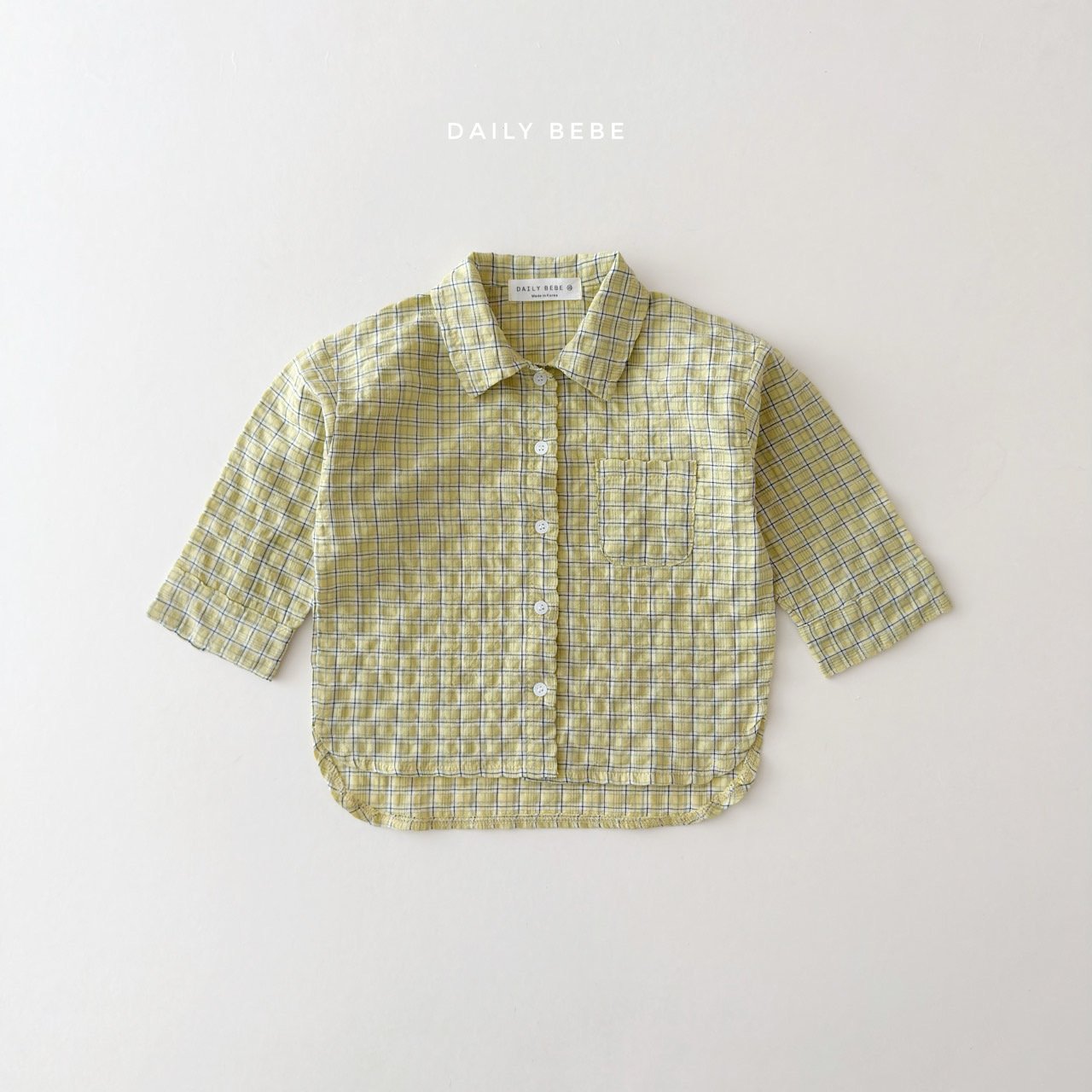 韓國童裝 26春 | DD13 格紋襯衫 (75~140cm)