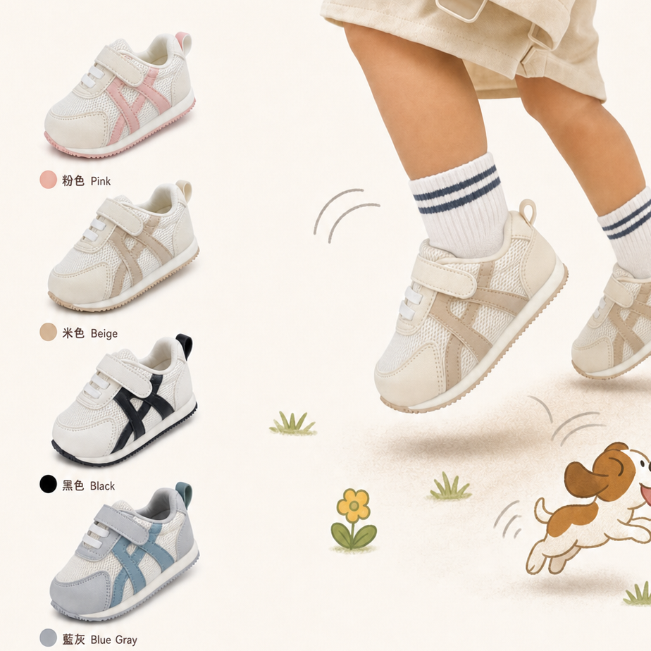 【預訂】韓國製童鞋 | Bread 麵包運動鞋 Beep Beep Sneakers