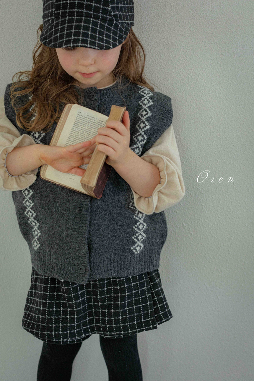 韓國童裝 25秋冬 | OR25410 Nattu Knit Vest