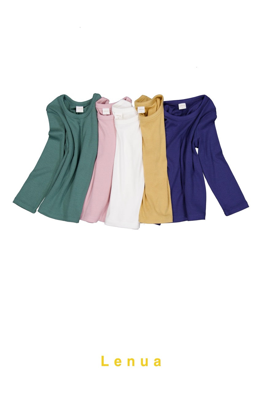 韓國童裝 26春 | LU22 Ravi Ribbed Tee (80-130cm)