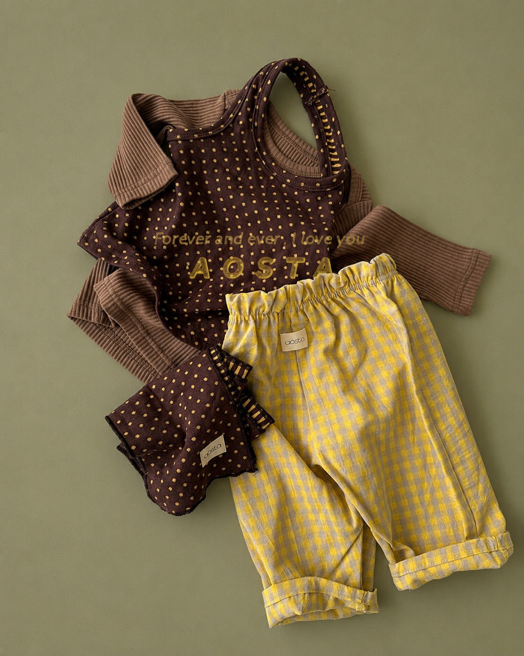 韓國童裝 26秋| AO52 Choco Chip Halter Neck 背心 (70-110)