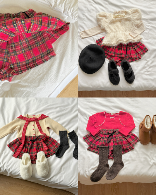 韓國童裝 25秋冬 | NB25420 Check Pants