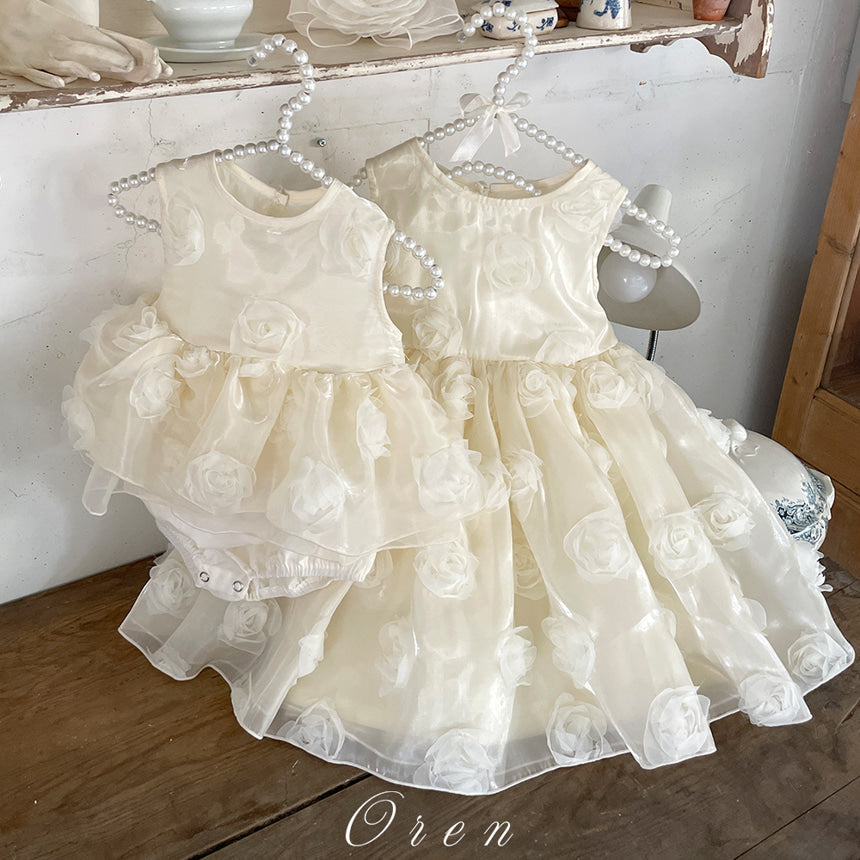 【現貨】韓國童裝 OREN Rose Baby Suit 寶寶百日之選