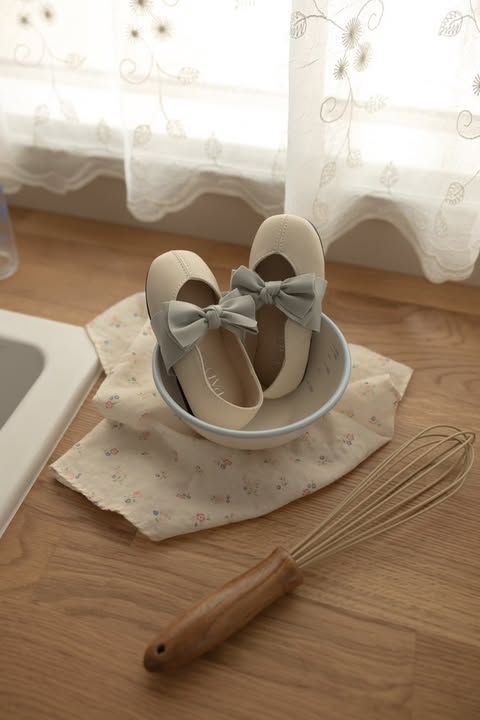 只限一團) 最美最舒服 Ribbon Flat Shoes  親子裝限量接受預訂 [日本直送] /日本團購