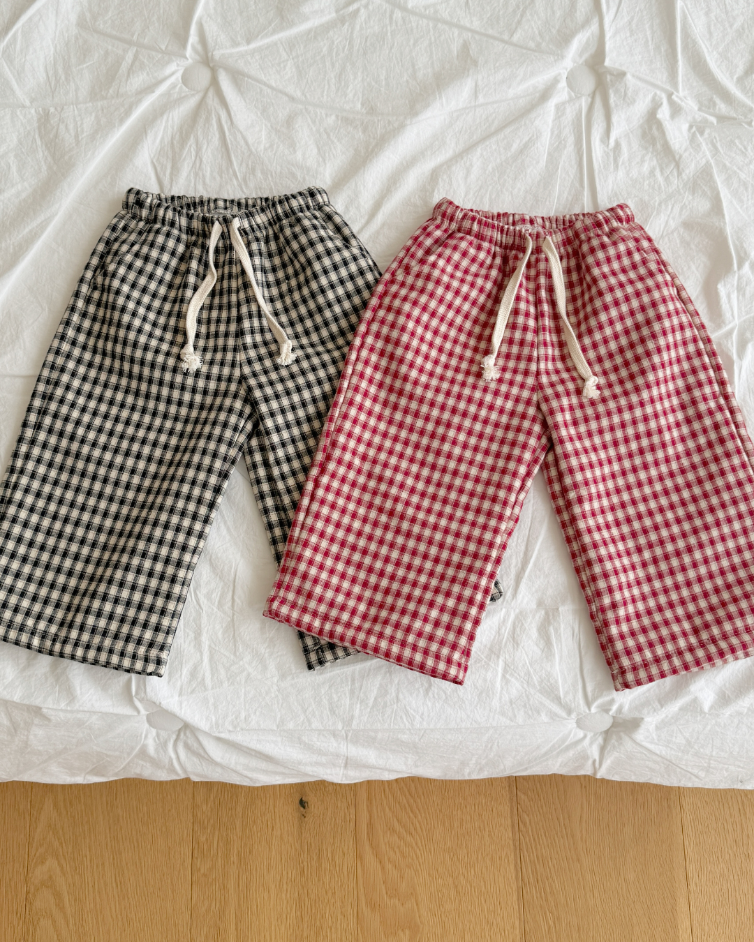 韓國童裝 25秋冬 | NB25423 Check Pants 親子裝 (KIDS)