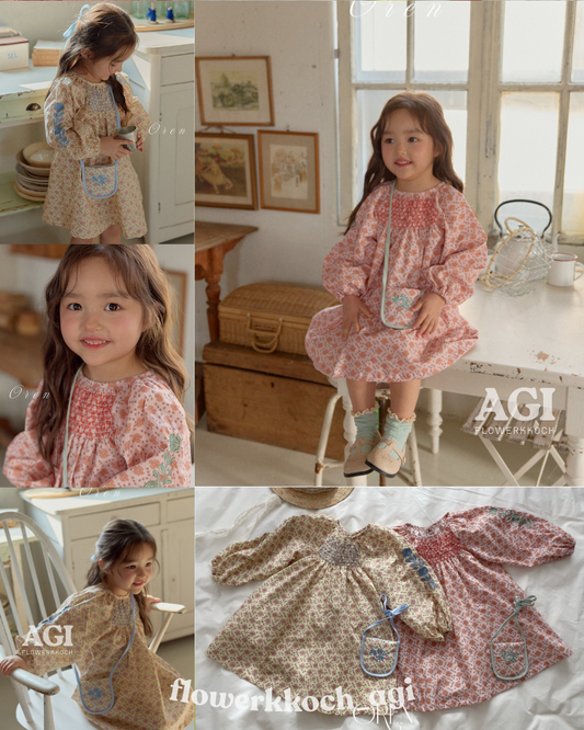 韓國童裝 26春 |  OR35 Daisy Smoke Dress (85~120cm)