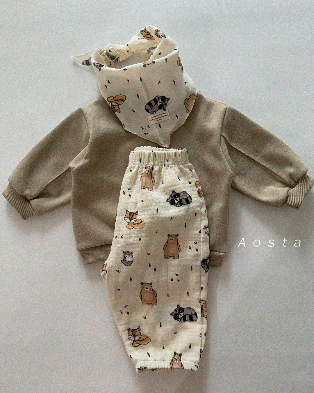 韓國童裝 26春 | AO26123 Bongbong Scarf