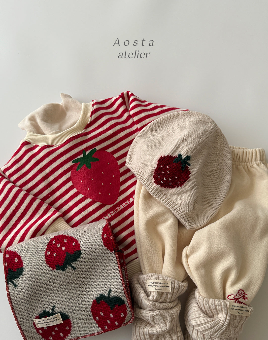 韓國童裝 25秋冬 | AO25419 Strawberry MTM