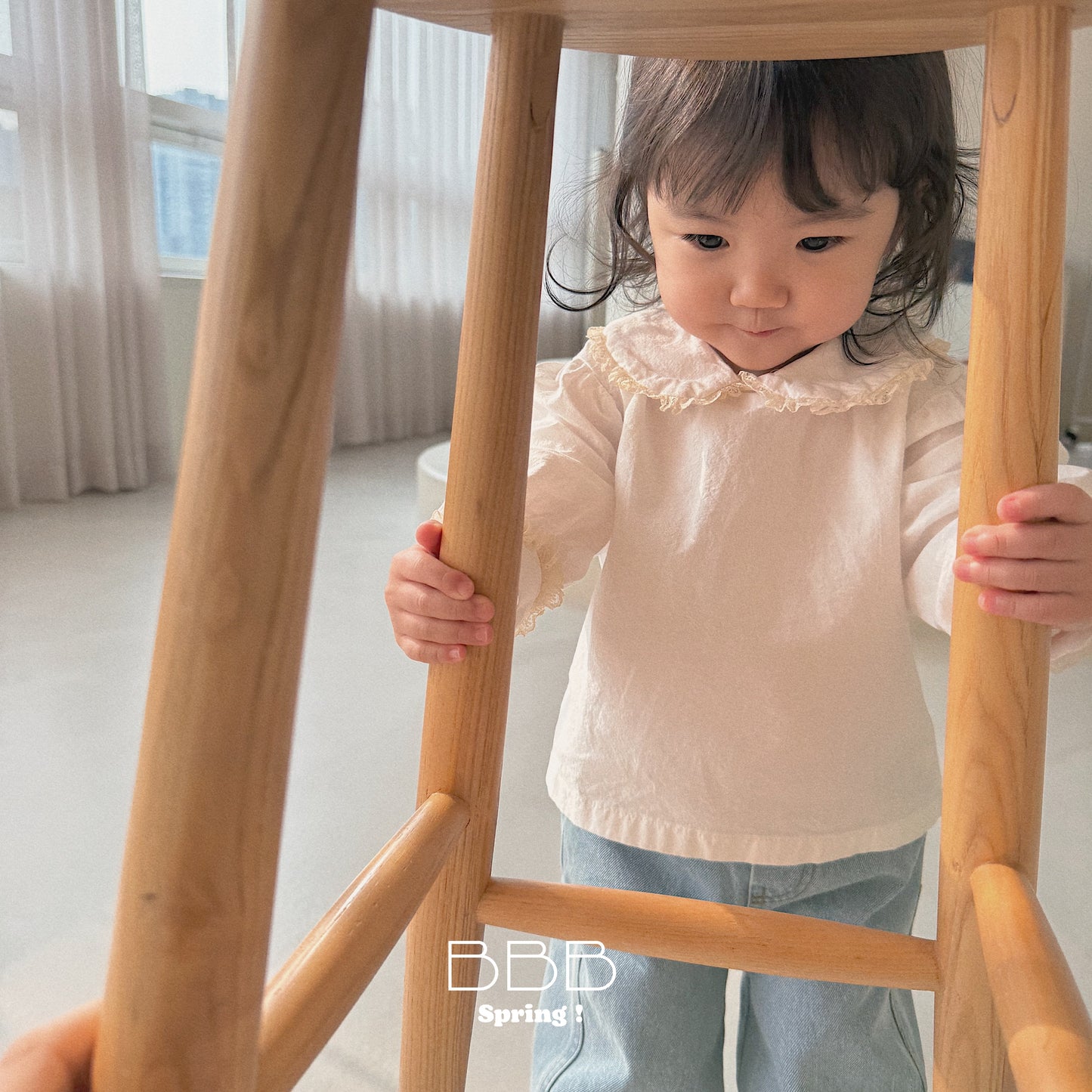 韓國童裝 26春 | BB10 Bebe Collar Blouse (70-110cm)