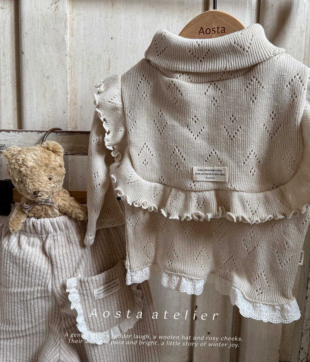 韓國童裝 25秋冬 | AO25430 Reete frill turtleneck