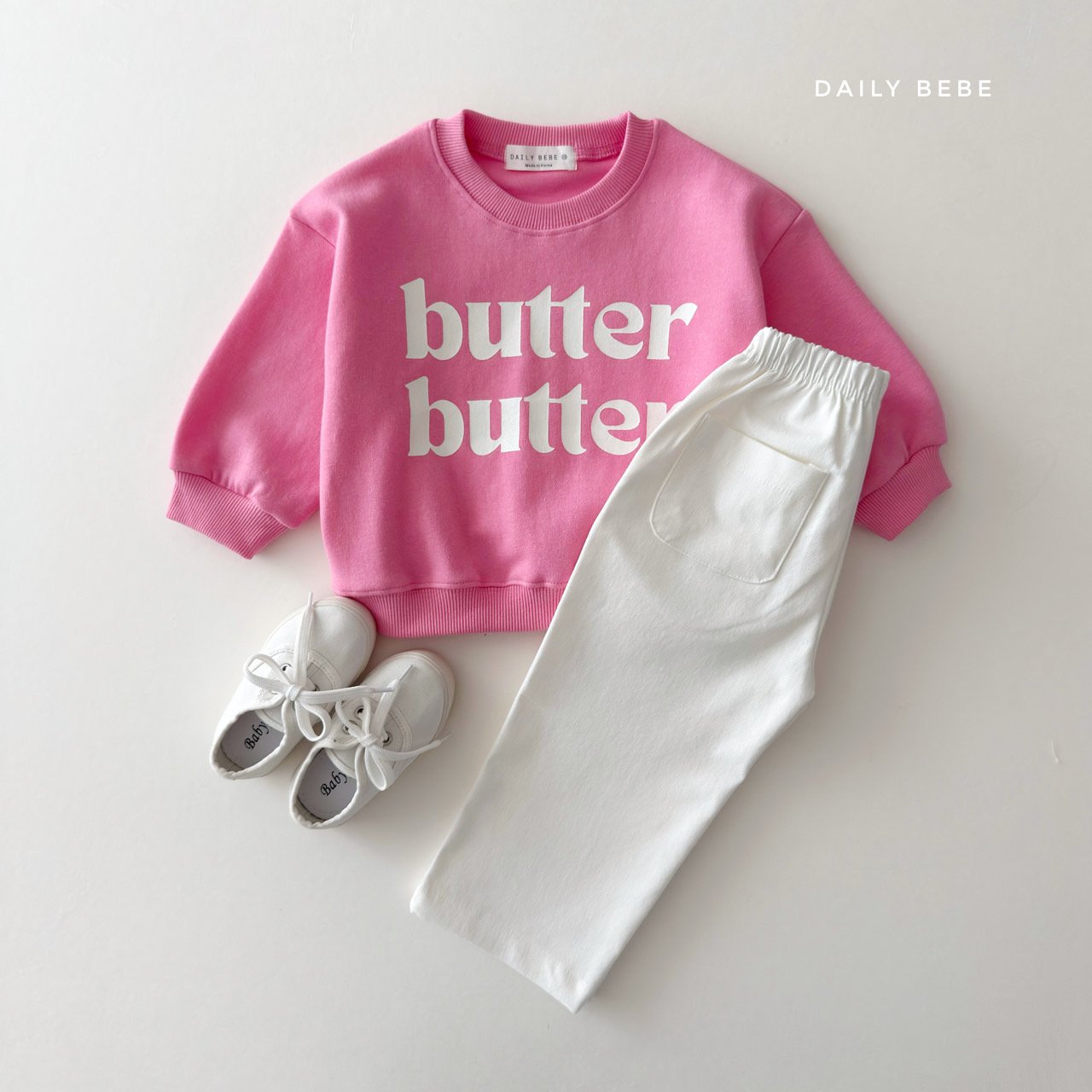 韓國童裝 26春 | DD23 奶油奶油衛衣 (75~140cm)