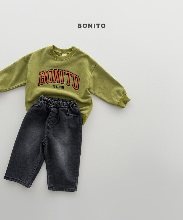 韓國童裝 26秋| BT31 Bonito Patch Embroidery Sweatshirt 衛衣 (80-140)