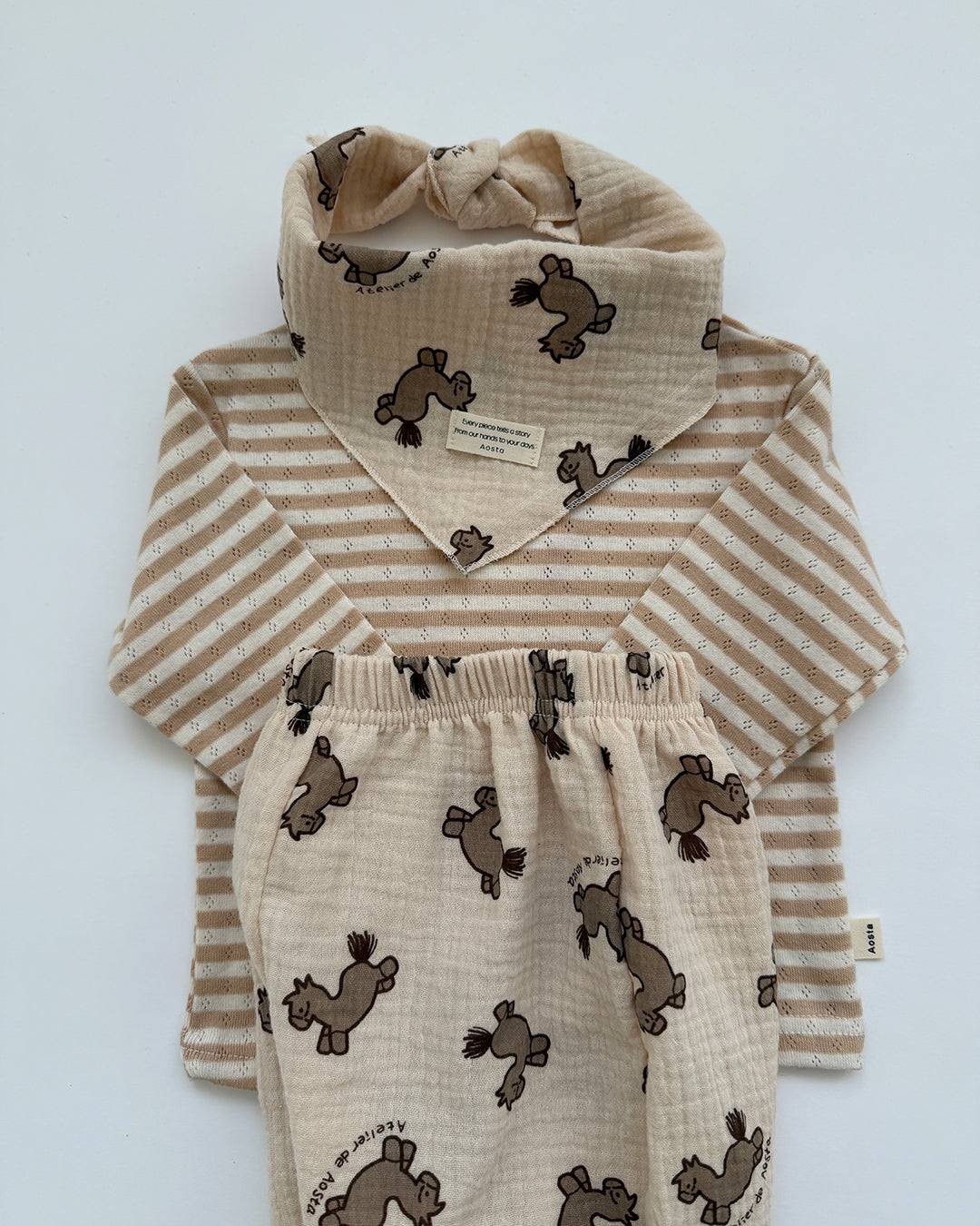 韓國童裝 26春 | AO26123 Bongbong Scarf