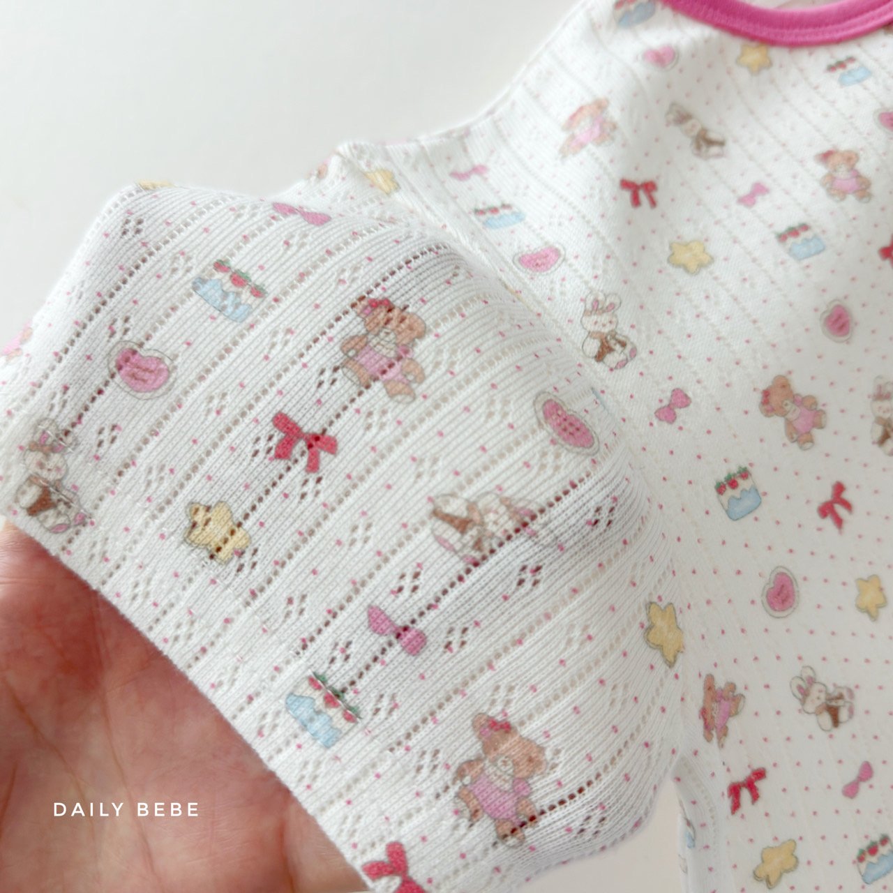 韓國童裝 26夏| DD08 Summer Eyelet Loungewear Set (75-140cm)