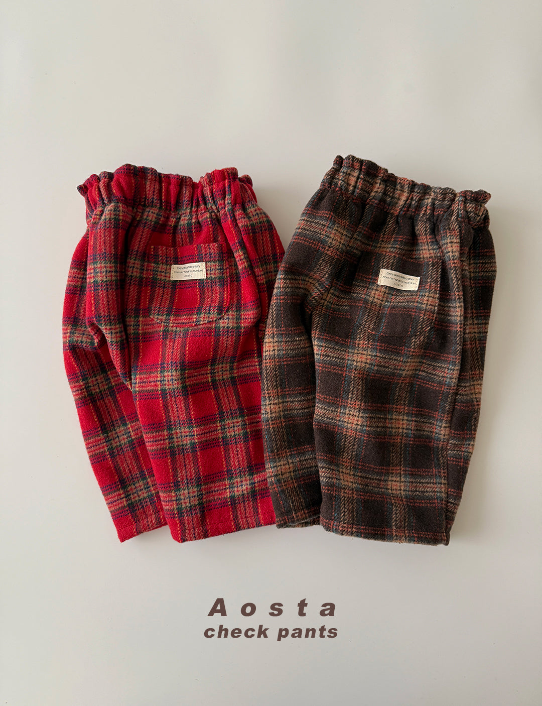 韓國童裝 25秋冬 | AO25454 Check Pants