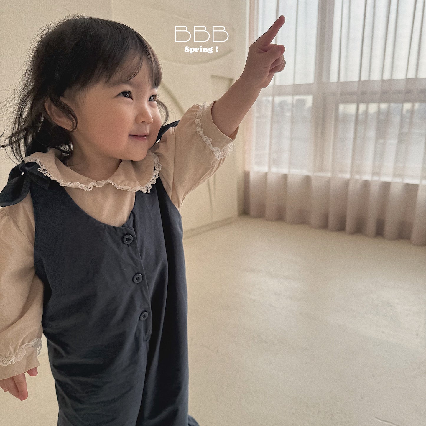 韓國童裝 26春 | BB21 Bebe Ruffle Romper Suit (70-110cm)