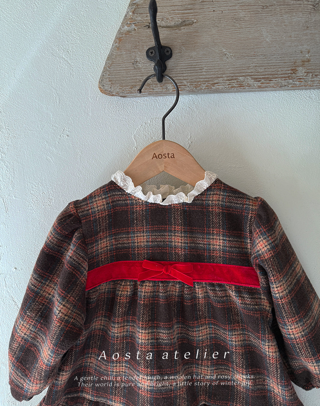 韓國童裝 25秋冬 | AO25455 Check OPS