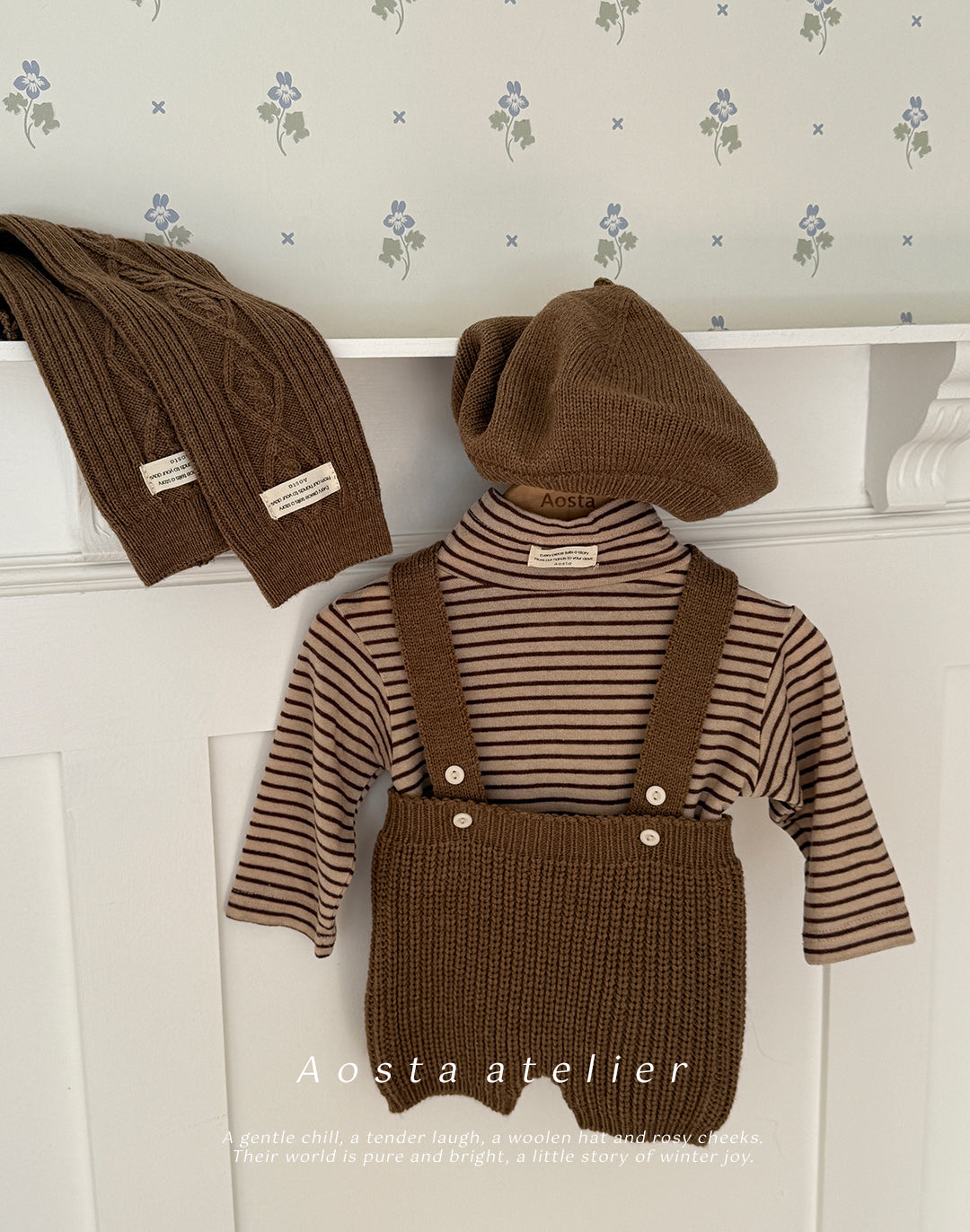 韓國童裝 25秋冬 | AO25438 Wool Turtleneck