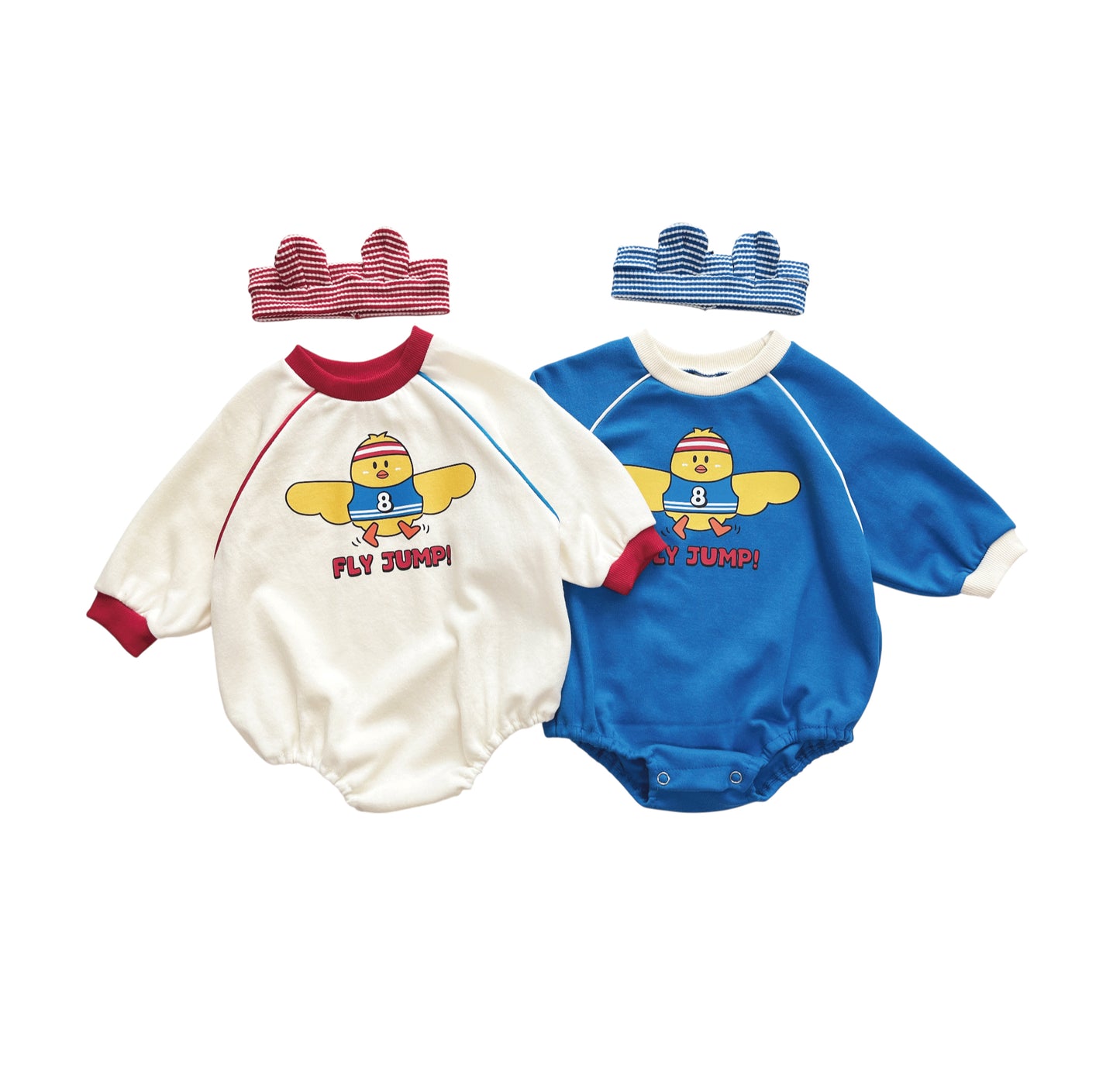 韓國童裝 26春 | SE04 小雞Baby  Suit 連髮套裝 (70~90cm)