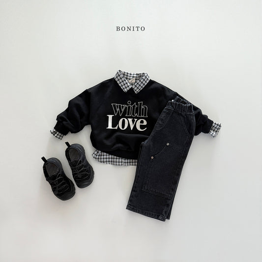 韓國童裝 25秋| BT25323 LOVE MTM (70-140CM)