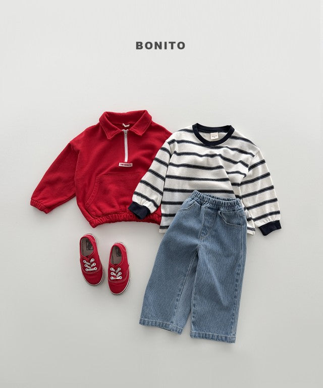 韓國童裝 26秋| BT19 Haru St Ribbed Tee 上衣 (80-140)