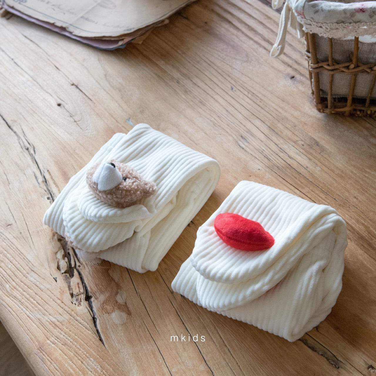 韓國童裝 25秋冬 | MD25405 Baby Leggings (heart/bear)